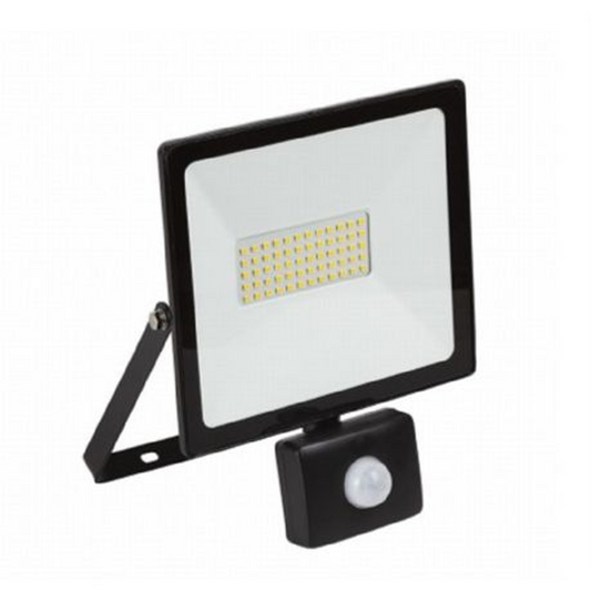 Floodlight 50W LED with sensor slimline